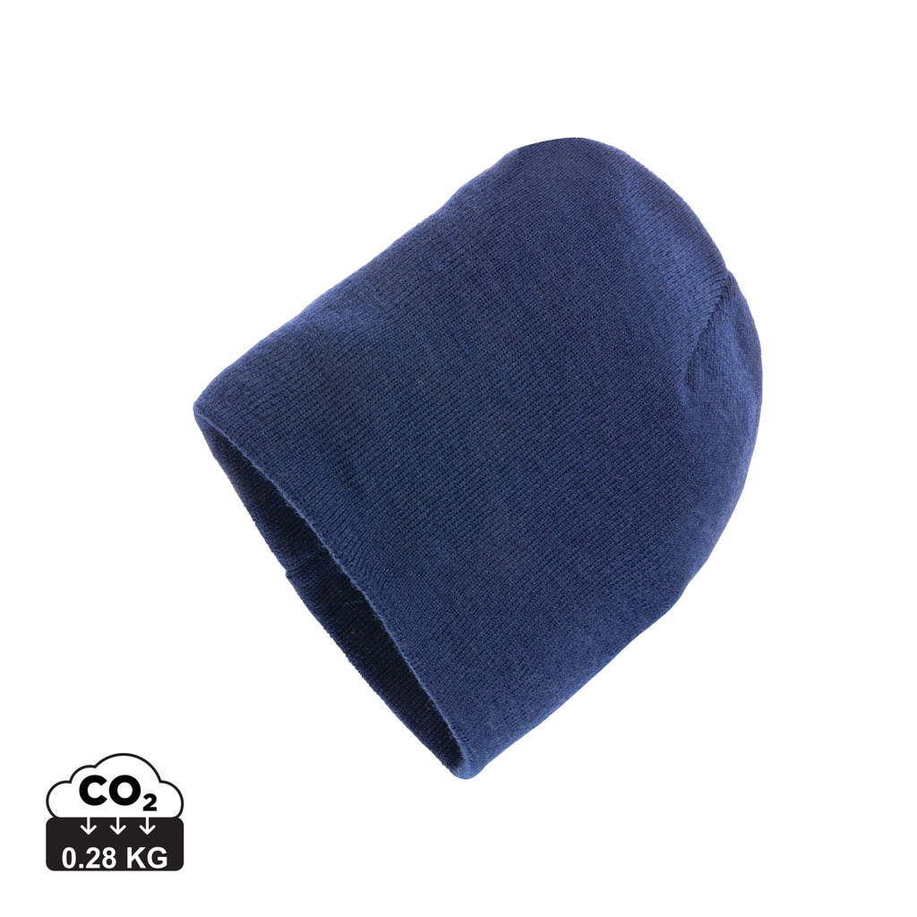 Bonnet personnalisé en laine Polylana Impact Bleu marine